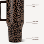 Traveler 32oz - Brown Leopard